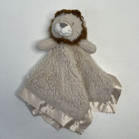 Cloud Island Lion Baby Plush Lovey Security Blanket Fuzzy Mane Target Beige - Picture 2 of 11